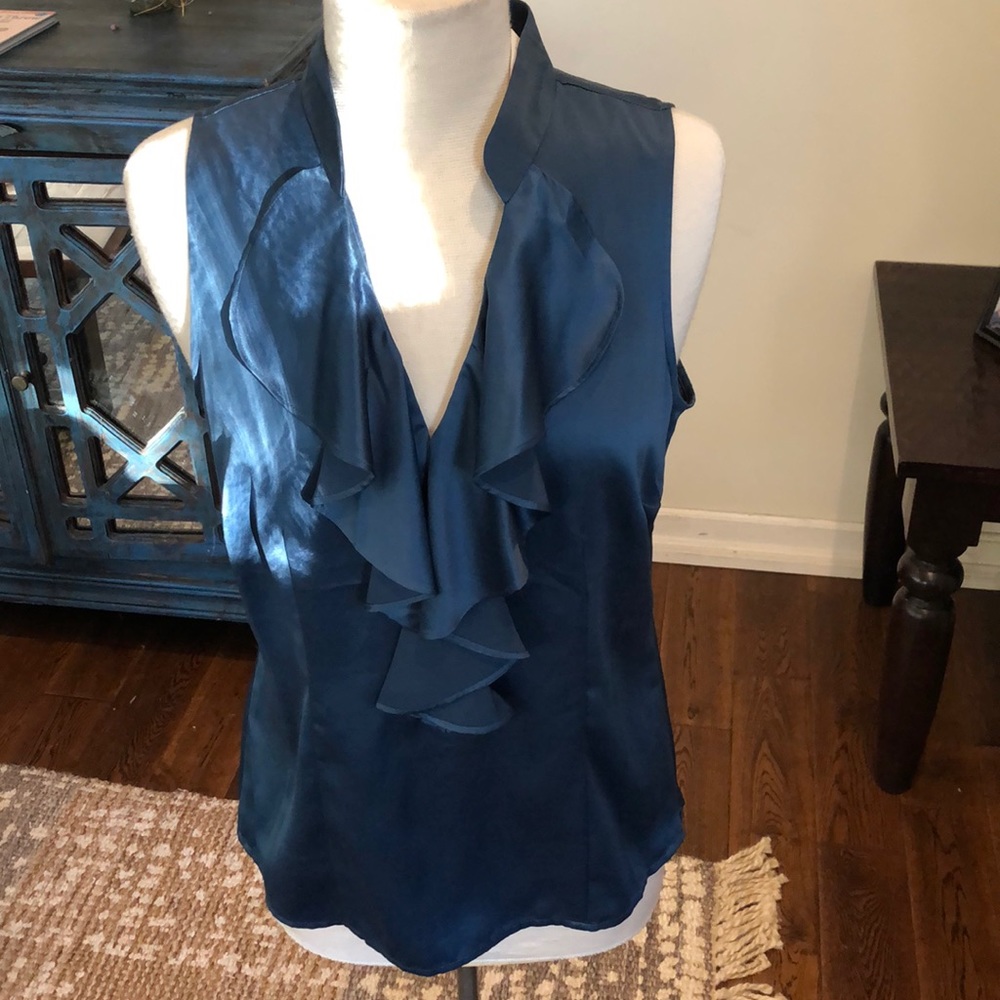 Ann Taylor blue blouse